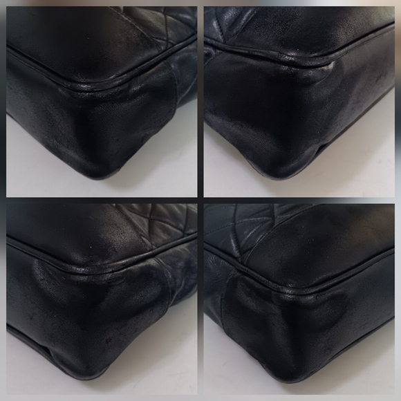 Chanel Vintage Quilted Lambskin Tote Bag 24K Gold Plated Hardware France ✨ COA - Picture 14 of 17